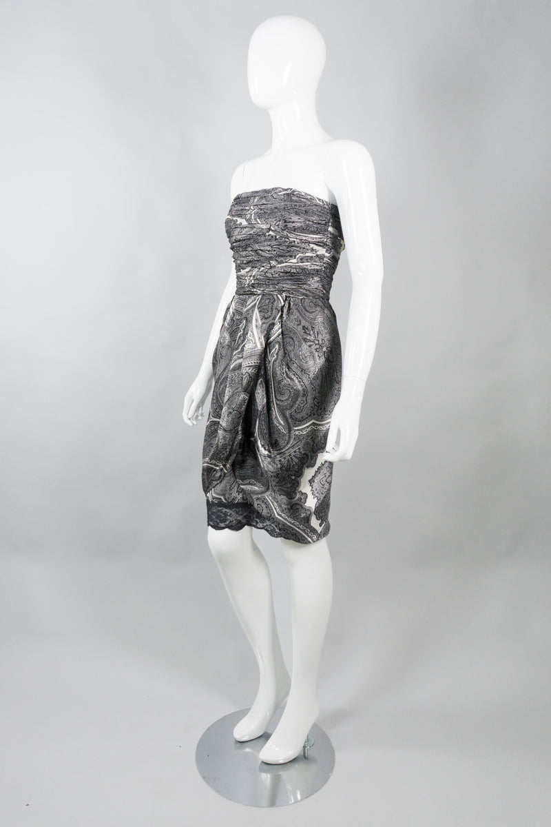 Caroylne Roehm Silk Georgette Print Dress & Wrap