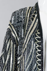 Samir Suri Night Waves Deco Sequin Robe Jacket