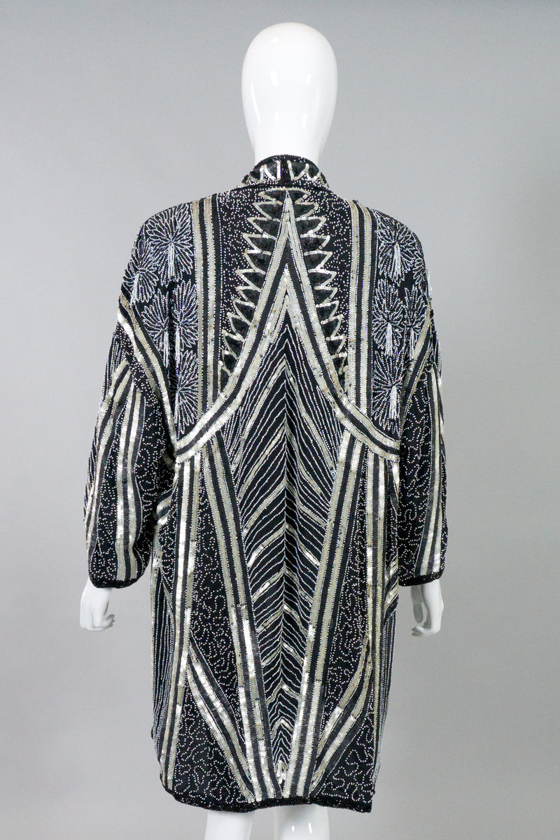 Samir Suri Night Waves Deco Sequin Robe Jacket