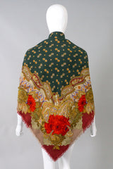 Gucci Horsebit & Gerbera Daisy Oversized Wool Scarf