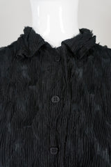 Issey Miyake Diamond Pleated Argyle Crinkle Blouse