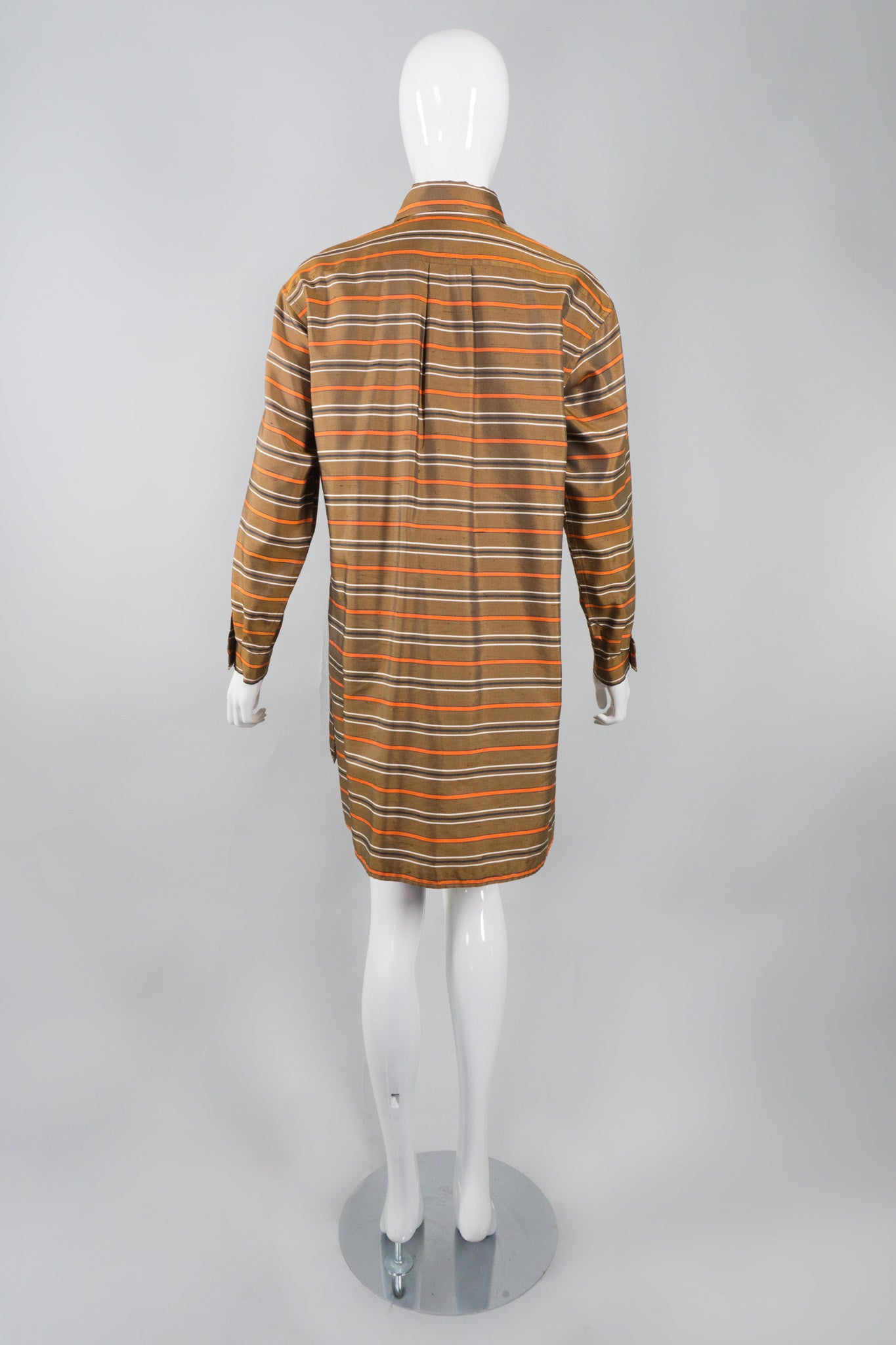 Yves Saint Laurent Rive Gauche Vintage Silk Stripe Tunic