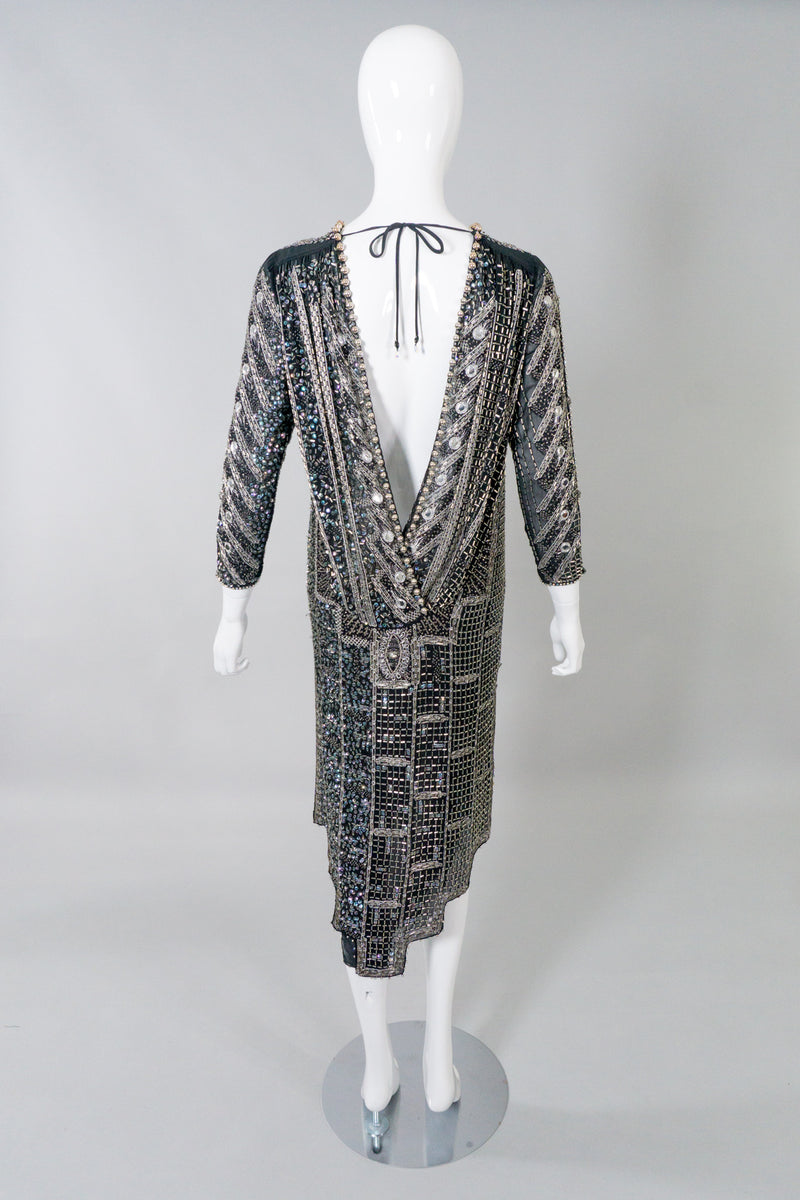 Zandra Rhodes Vintage Collectable Beaded Deco Dress