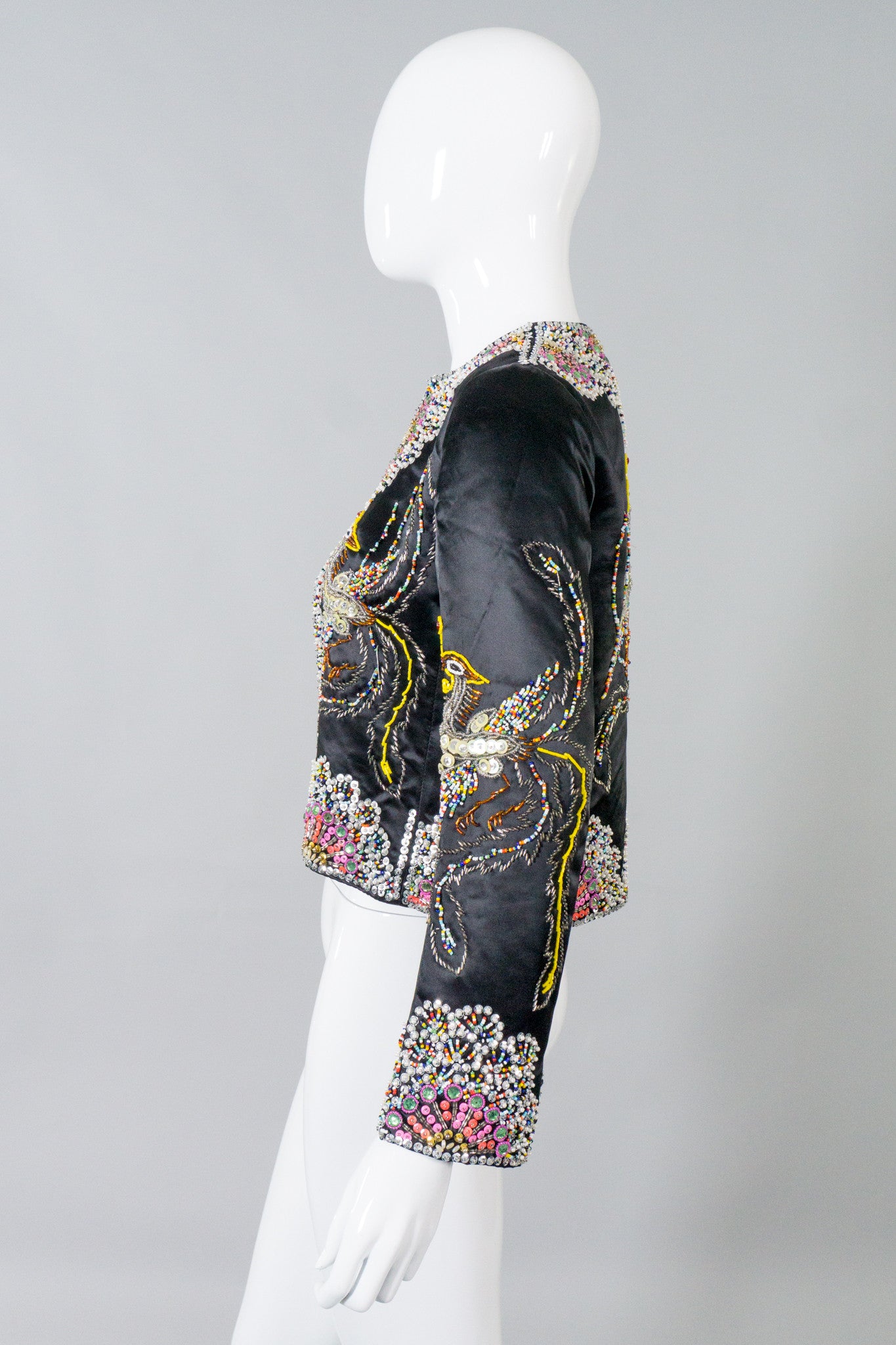 Dynasty Vintage Beaded Phoenix Jacket