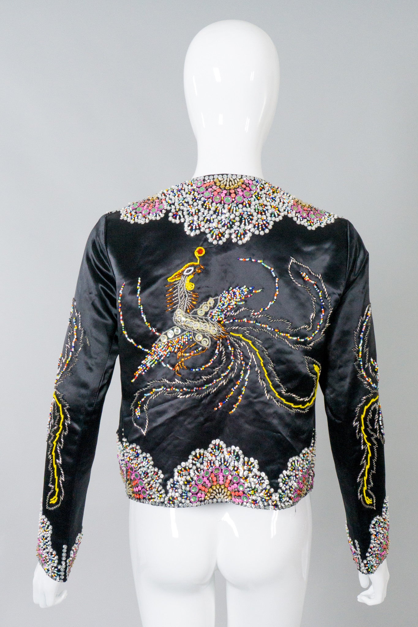 Dynasty Vintage Beaded Phoenix Jacket