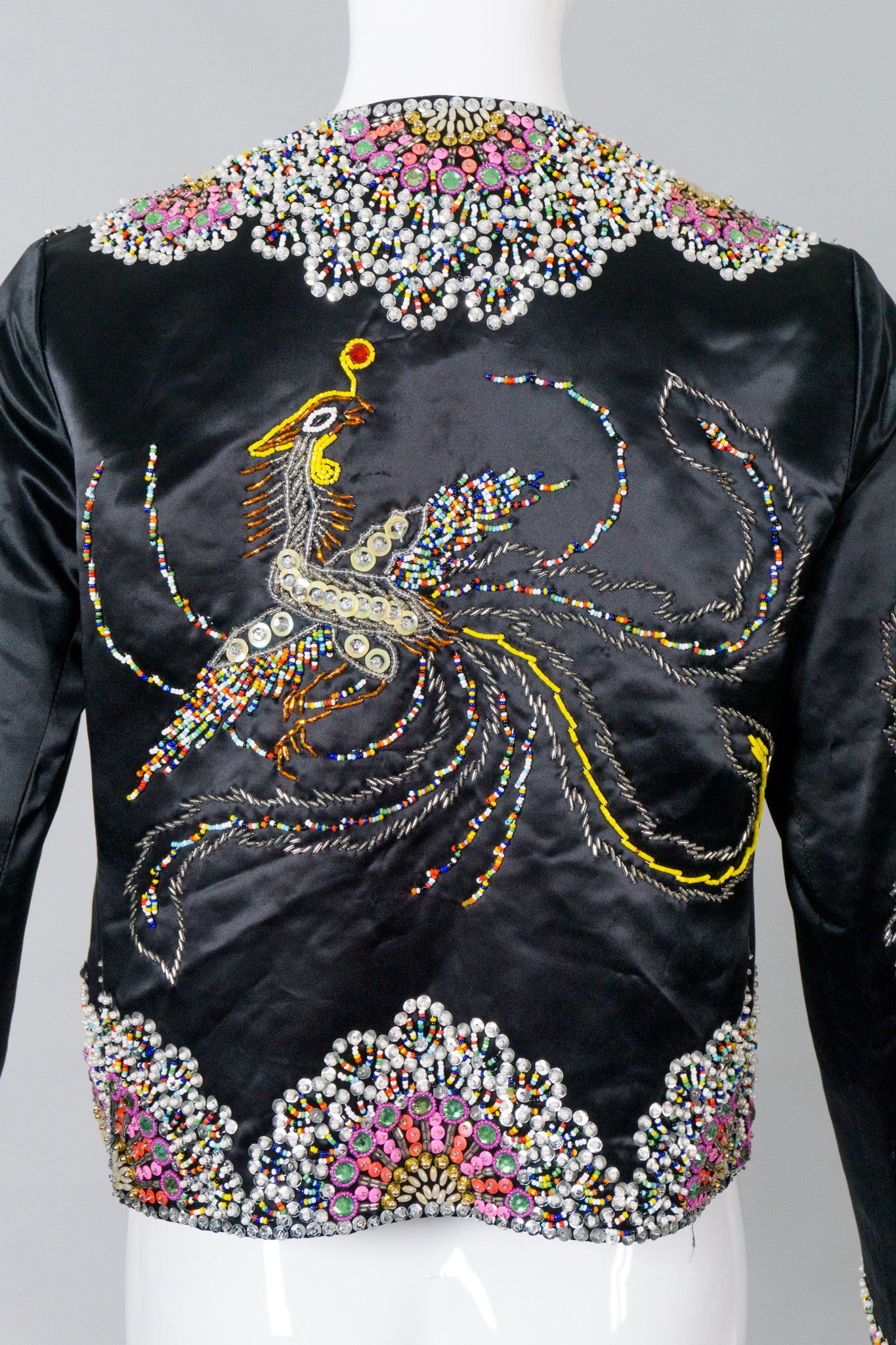 Dynasty Vintage Beaded Phoenix Jacket