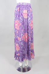 Pucci Silk Chiffon Floral Blouse & Skirt Set