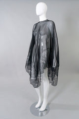 Vintage Lace Silk Chiffon Poncho