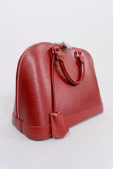 Louis Vuitton Epi Alma NM Handbag in Rubis Red