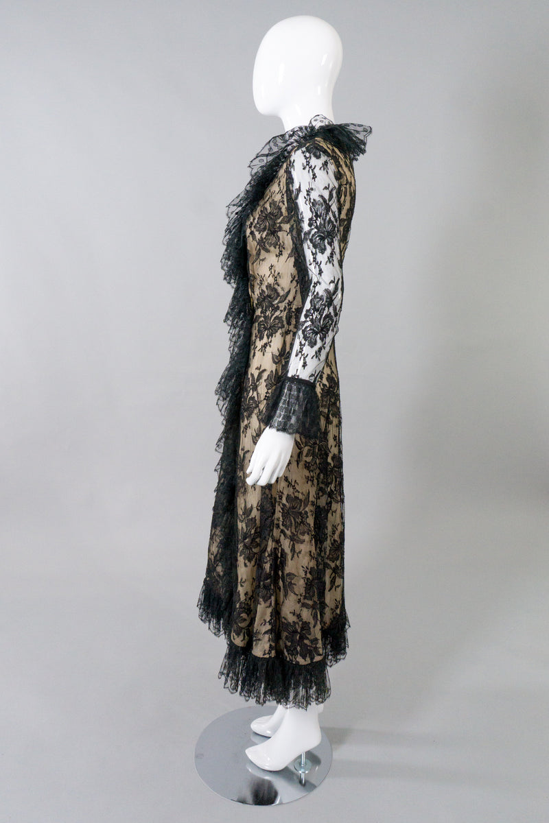 Bill Blass Vintage Lace Wrap Dress