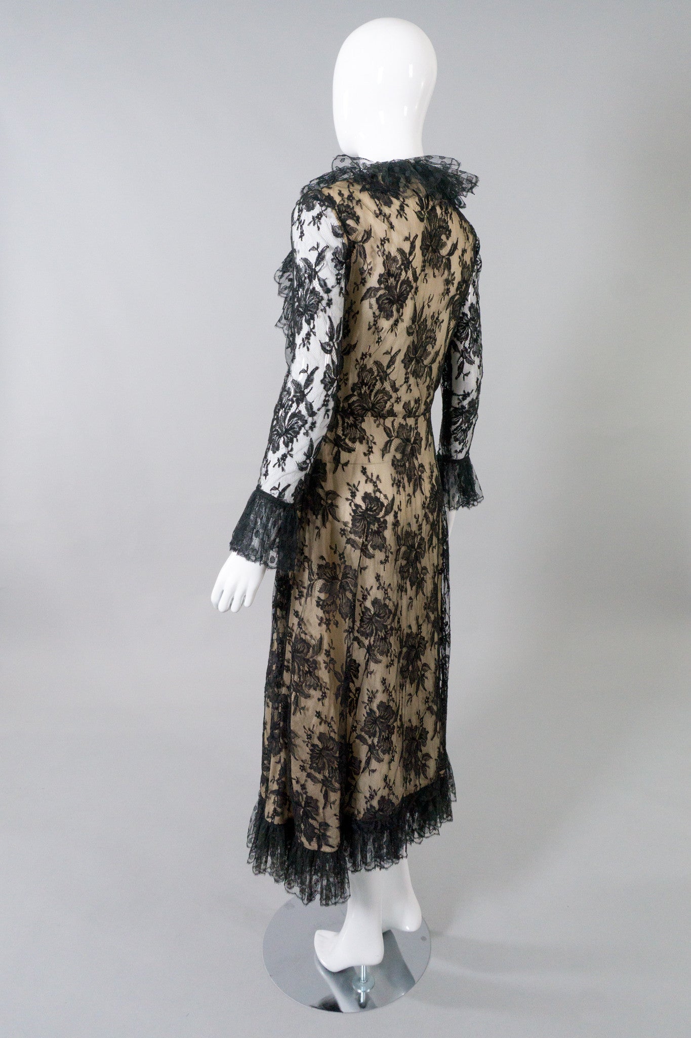 Bill Blass Vintage Lace Wrap Dress