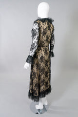 Bill Blass Vintage Lace Wrap Dress