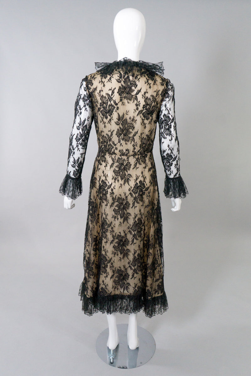 Bill Blass Vintage Lace Wrap Dress