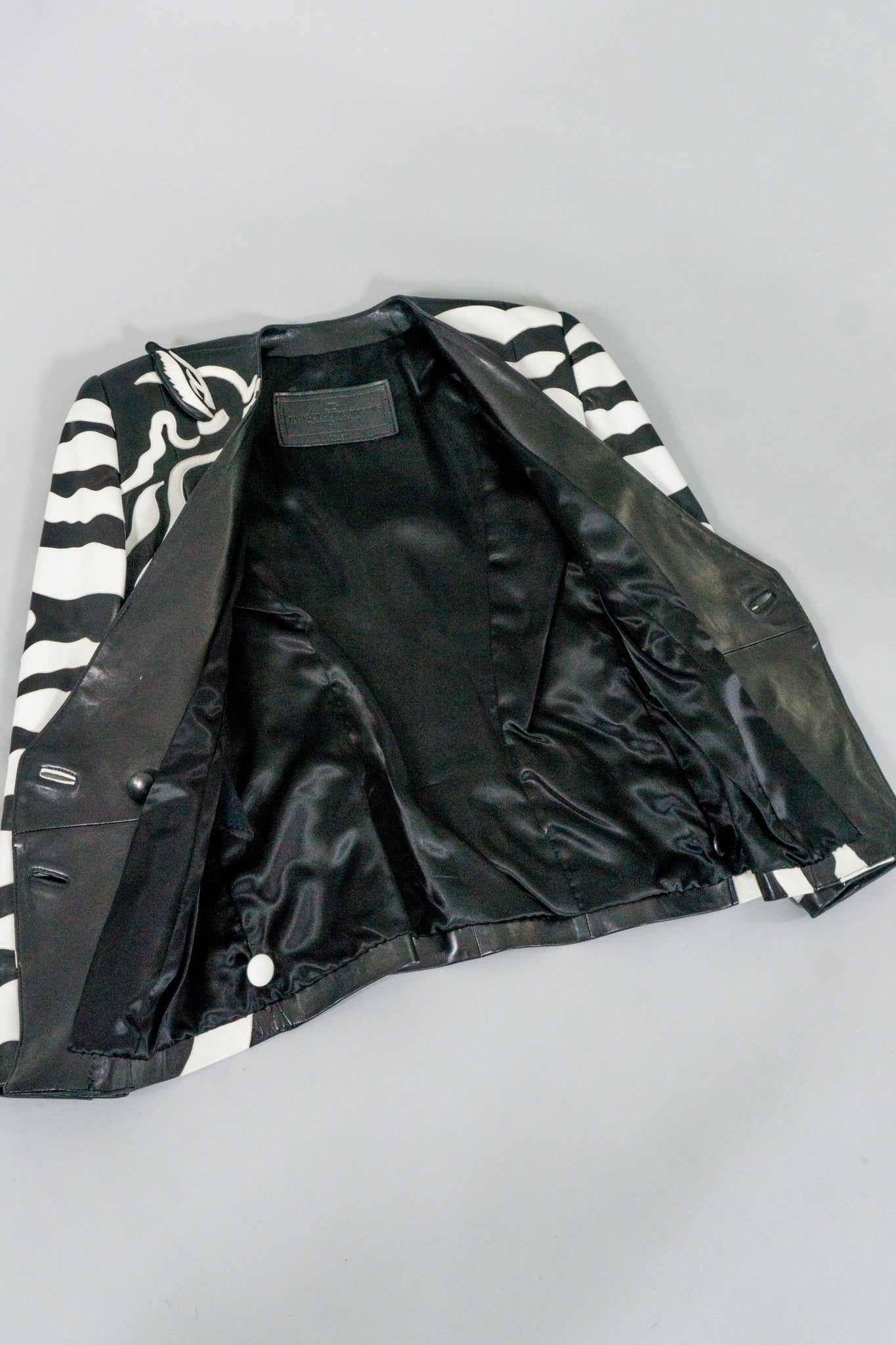 Jean Claude Jitrois Vintage Leather Zebra Jacket