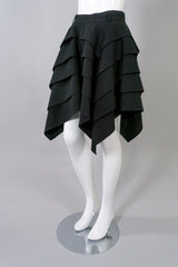 Jean Paul Gaultier Vintage Tiered Handkerchief Hem Skirt