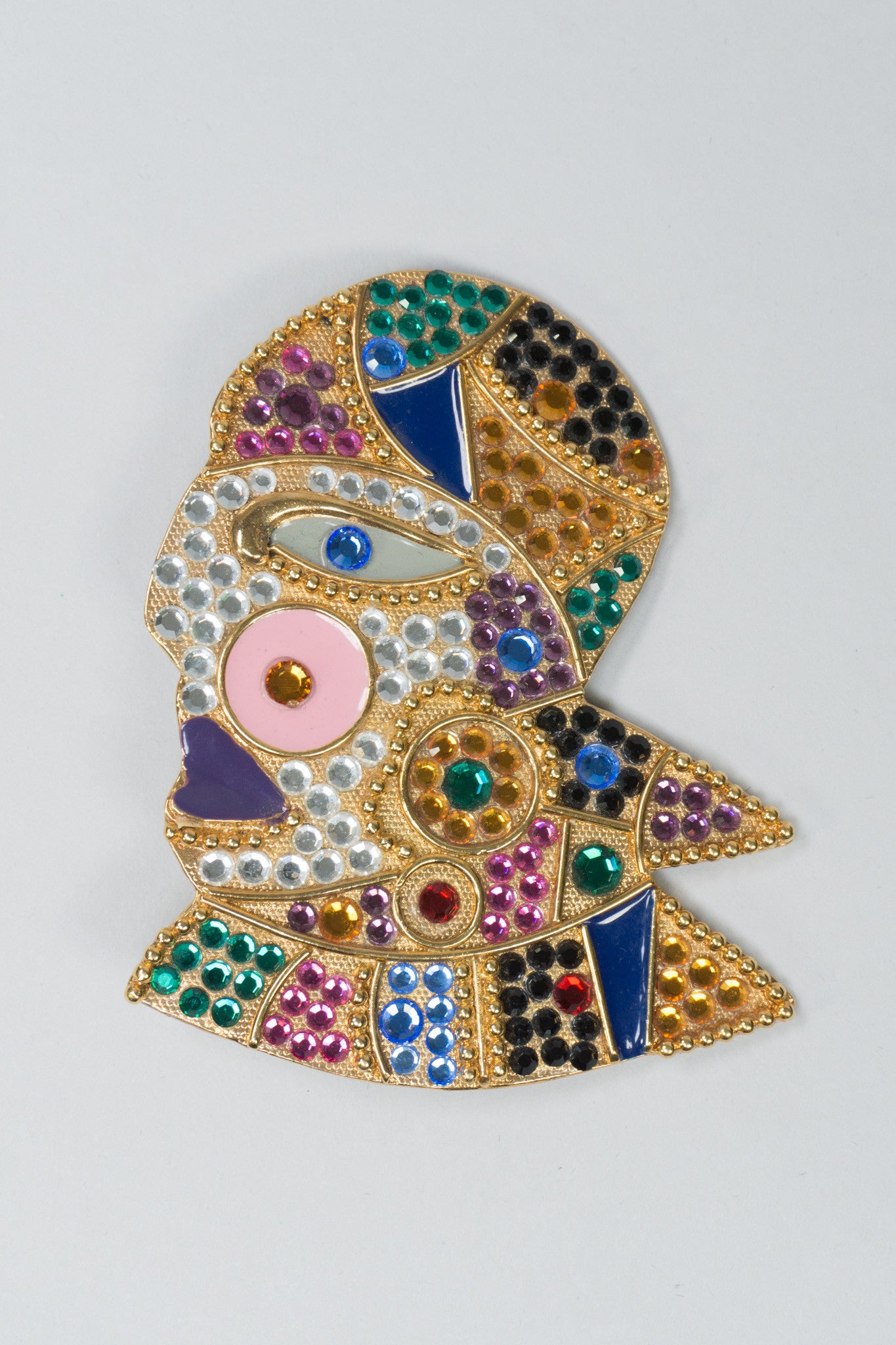 Bijoux Face Brooch