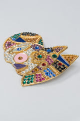 Bijoux Face Brooch