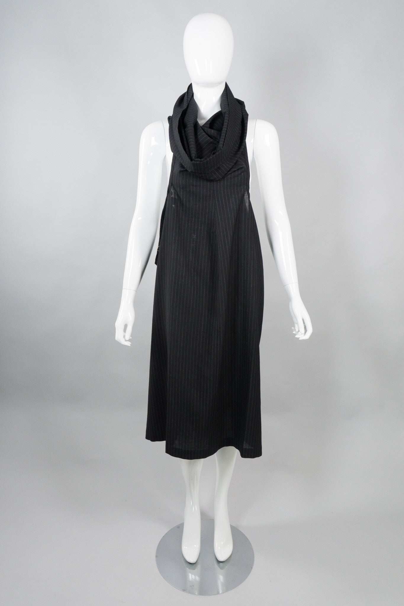 Comme des Garcons Pinstripe Convertible Apron Skirt