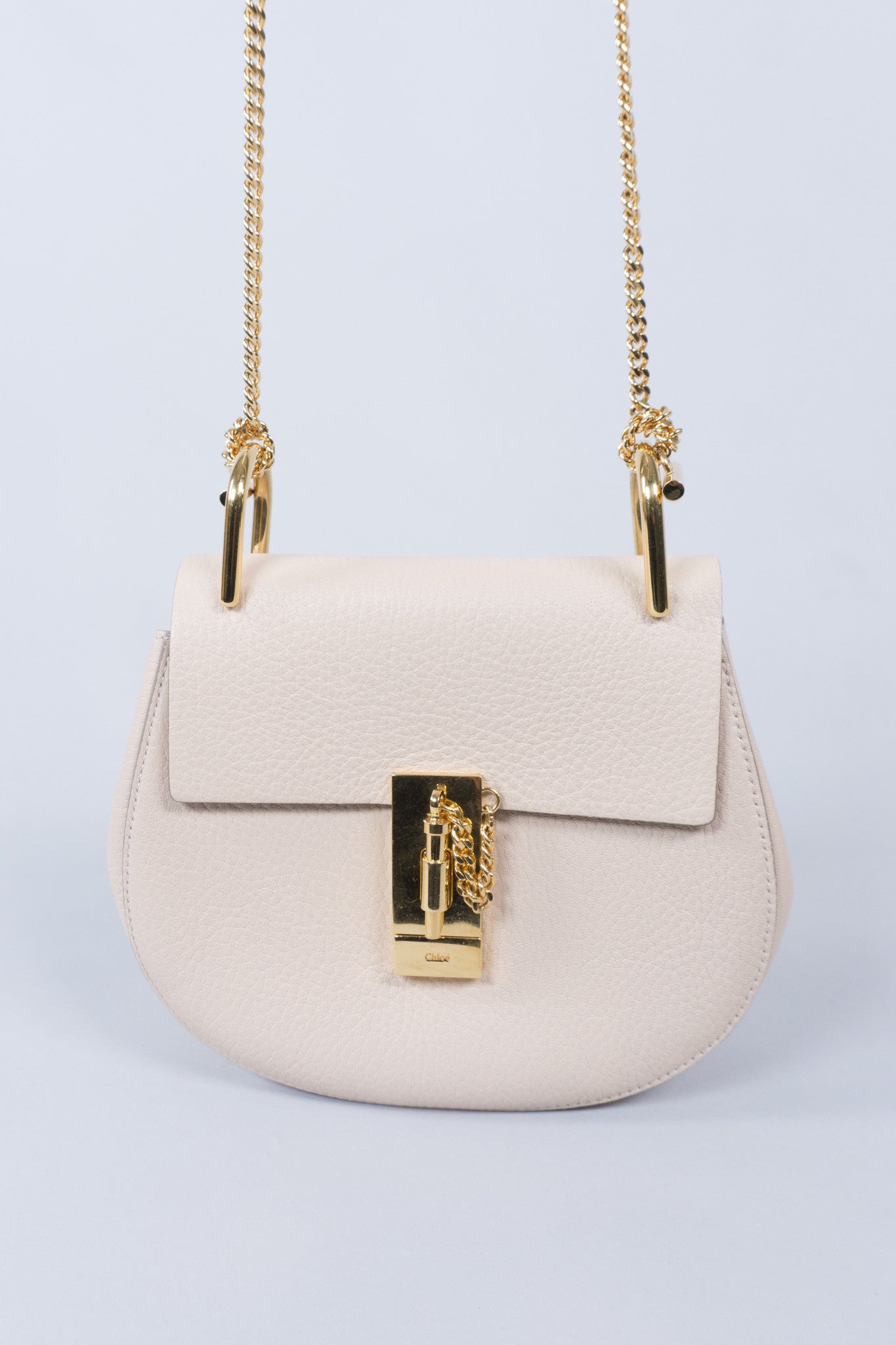 Chloe Drew Crossbody Shoulder Bag in Cement Pink