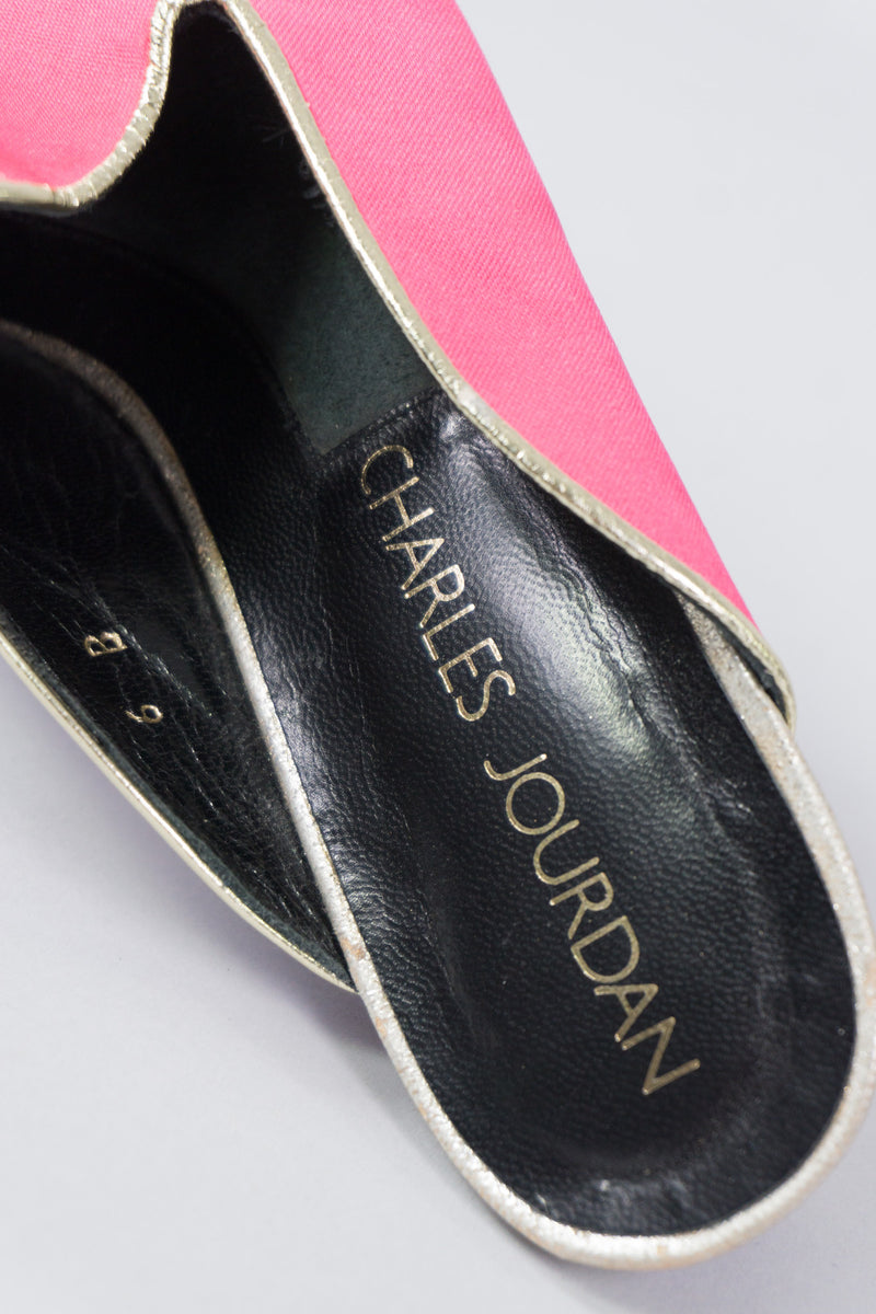 Charles Jourdan Carnival Silk Colorblock Mules