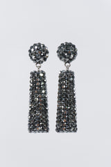 Crystal Exclamation Drop Earrings