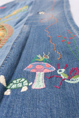 Polo Ralph Lauren Storybook Embroidered Denim Skirt