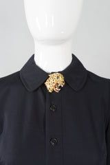 Hattie Carnegie Roaring Leopard Brooch