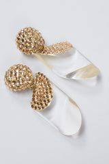 Richard Kerr Swarovski Crystal Lucite Drop Earrings