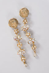 Crystal Saucer Ball Drop Earrings