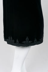 Oscar de la Renta Vintage Embellished Velvet Vest & Skirt Set