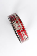 Vintage Hermés Moon Phase Numerals Wide Enamel Bracelet side up print close @ Recess LA