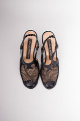 Maud Frizon Mesh Open Toe Heels