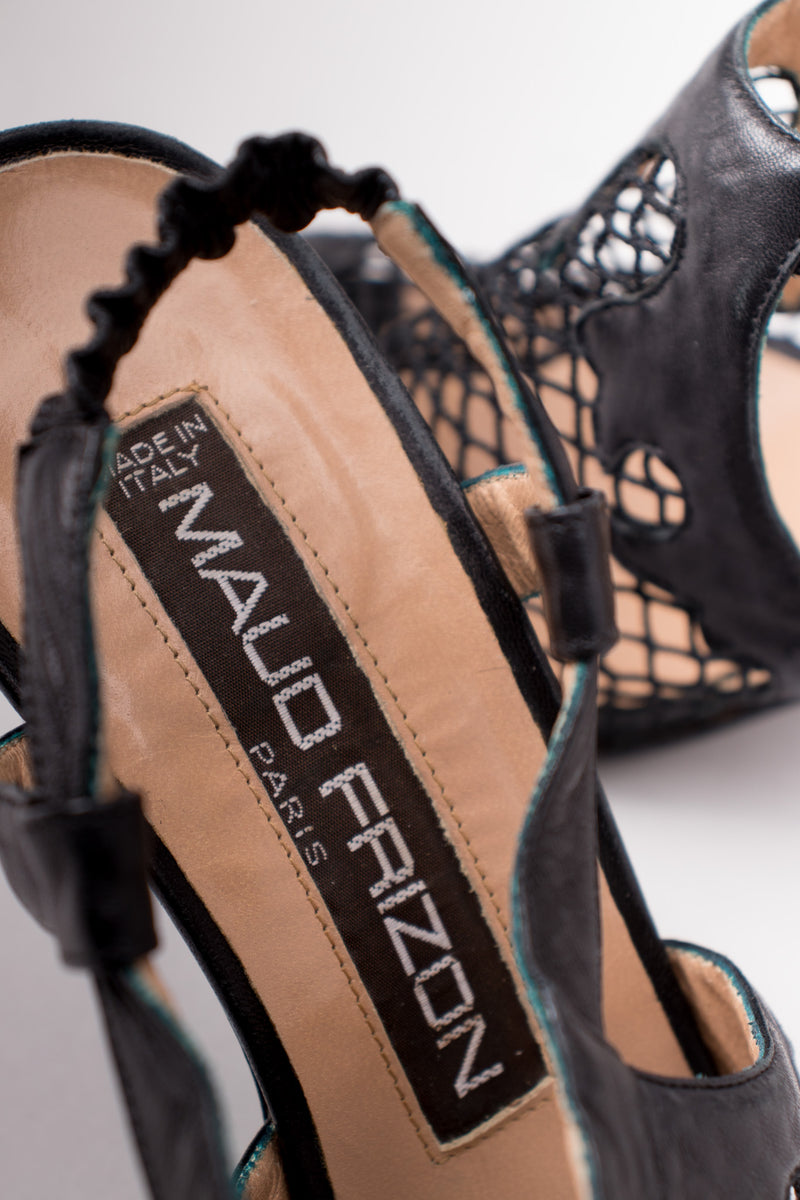 Maud Frizon Mesh Open Toe Heels