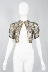 Neusteters Vintage Sequin Mesh Bolero Jacket