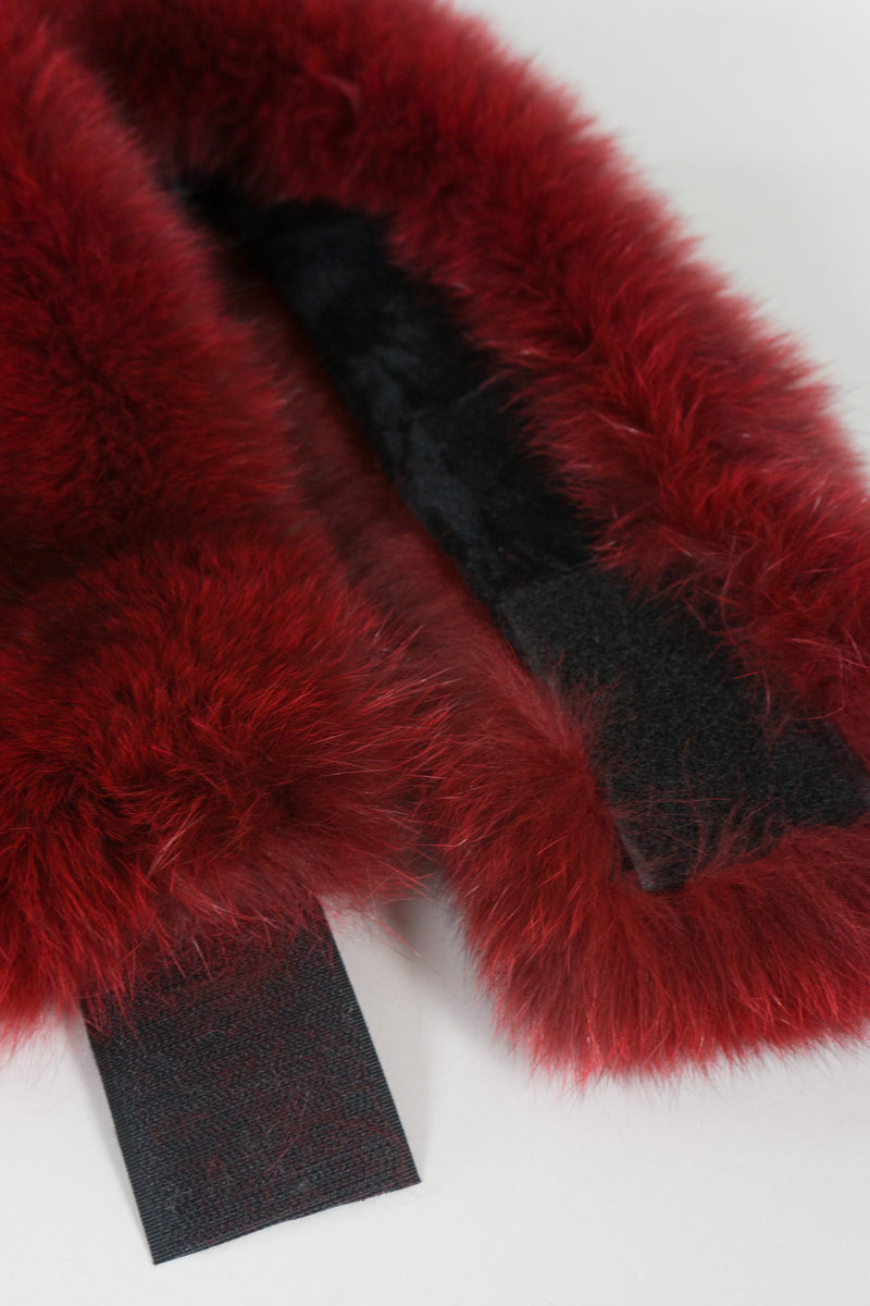 Saks Fifth Avenue Dramatic Fox Fur Collar Scarf