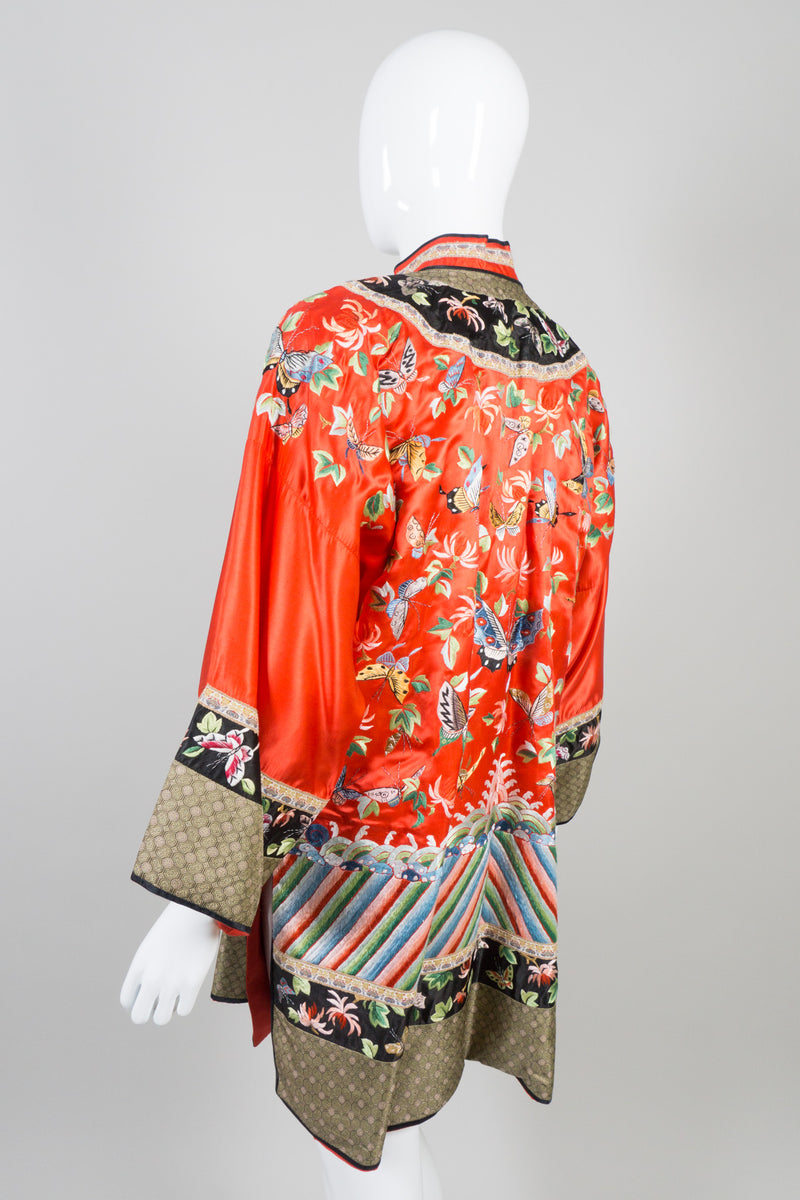 Vintage Chinese Rainbow Butterfly Embroidered Jacket