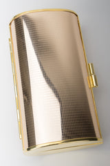 Walborg Rose Gold Mirror Metal Disco Clutch Minaudiere