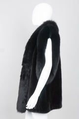 Vintage Long Mink & Fox Fur Vest