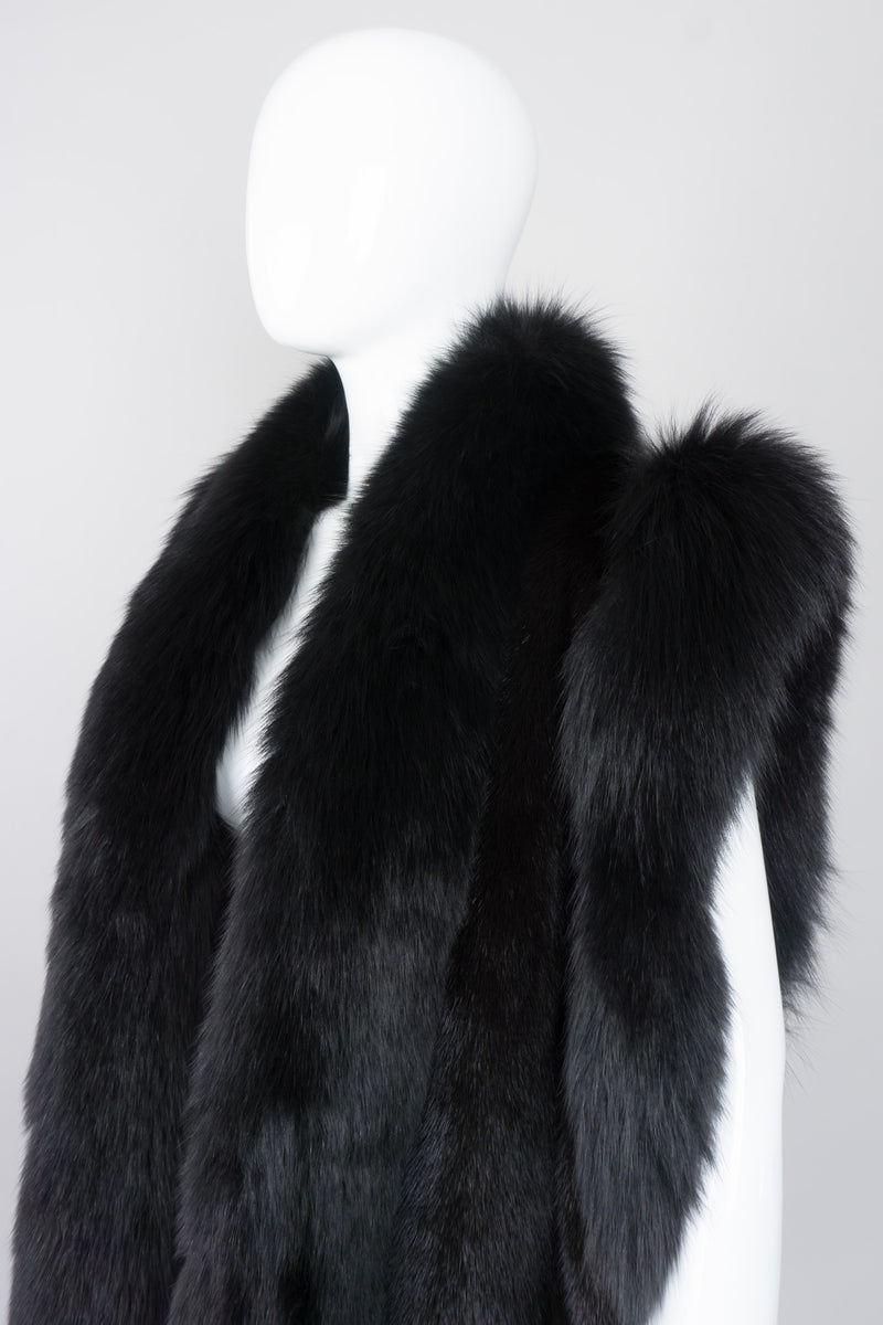 Vintage Long Mink & Fox Fur Vest