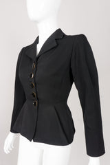 Balenciaga Vintage 50s Sculpted Button Jacket