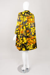 George Halley Fall Floral Velvet Pile Coat