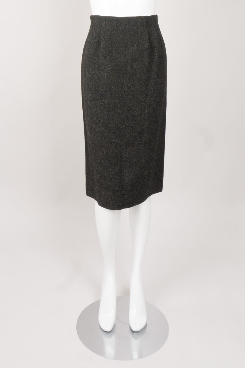 Christian Dior Vintage Boxy Tweed Jacket & Skirt Suit Set