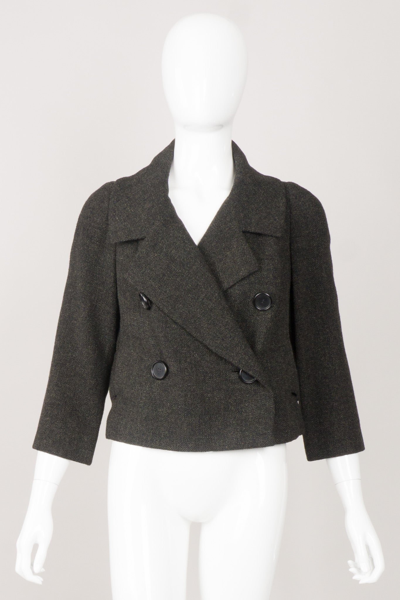 Christian Dior Vintage Boxy Tweed Jacket & Skirt Suit Set