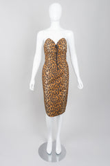 Patrick Kelly Rare Collectable Leopard Print Animal Bustier Dress