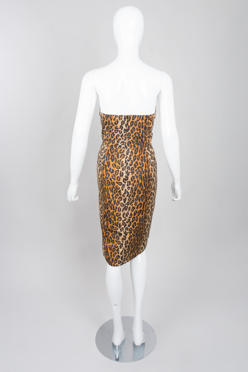 Patrick Kelly Rare Collectable Leopard Print Animal Bustier Dress