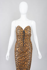 Patrick Kelly Rare Collectable Leopard Print Animal Bustier Dress