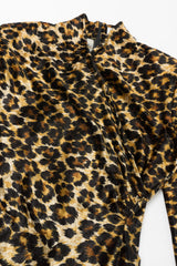 Patrick Kelly Rare Vintage Stretch Velvet Leopard Cocktail Dress