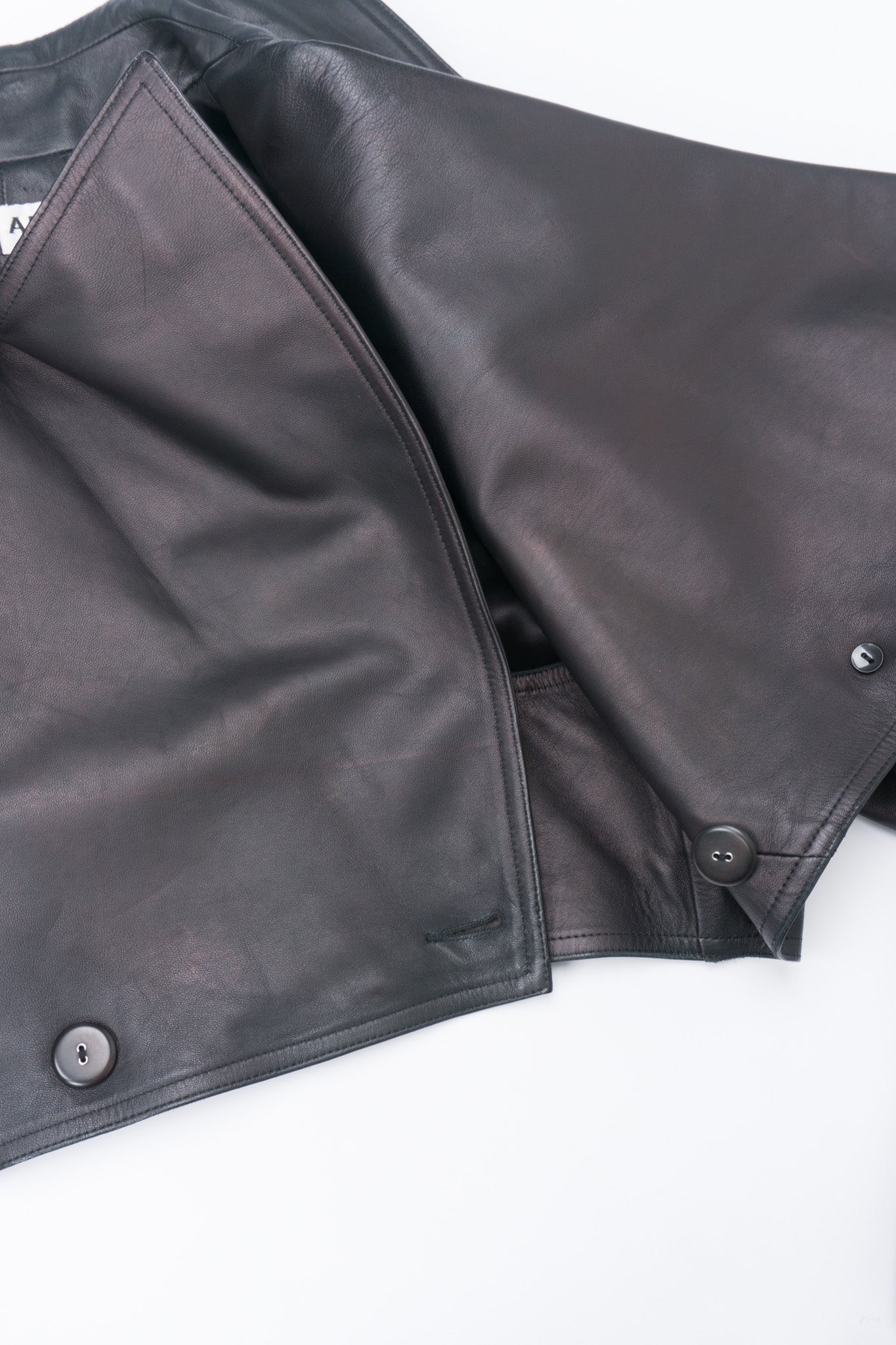 Alaïa Cropped Leather Biker Jacket