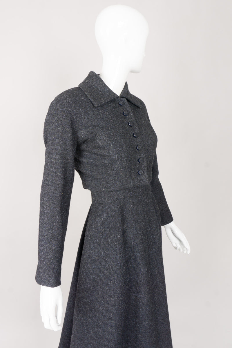 Fontana Audrey Hepburn Pleated Crop Jacket & Dress Set