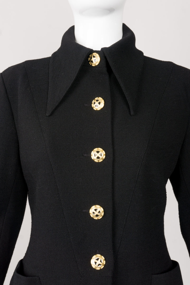 Karl Lagerfeld Vintage Pointed Collar Jacket